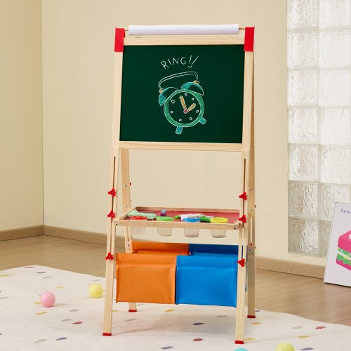 Art Easel for Kids 3in1 Wooden DoubleSided Kids Art Easel with Magnetic