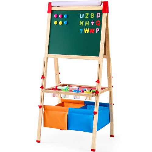 Art Easel for Kids 3in1 Wooden DoubleSided Kids Art Easel with Magnetic