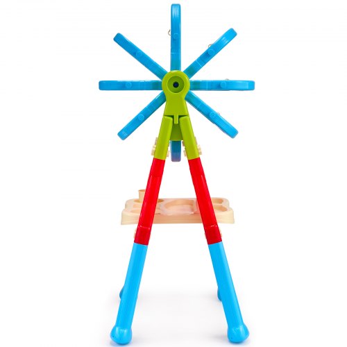 2in1 Kids Art Easel DoubleSided Magnetic Whiteboard Chalkboard Rotating –