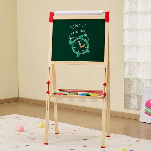 Art Easel for Kids 3in1 Wooden DoubleSided Kids Art Easel with Magnetic