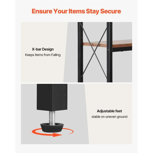 7 Tier Corner Bookshelf 79 Tall Corner Bookcase with Heavy Duty Metal