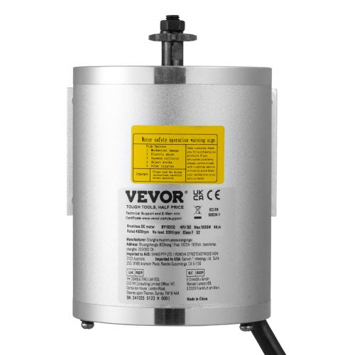 1800W Electric Brushless DC Motor 48V 4500rpm Go Kart Electric Motor