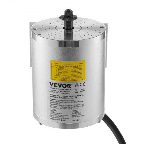 1800W Electric Brushless DC Motor 48V 4500rpm Go Kart Electric Motor