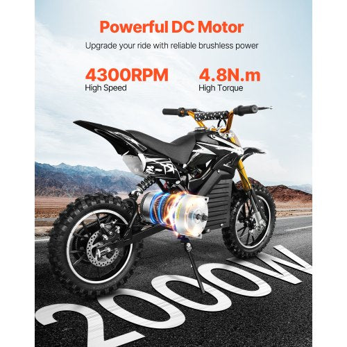 2000W Electric Brushless DC Motor Kit – 48V 4300rpm Motor with Upgraded