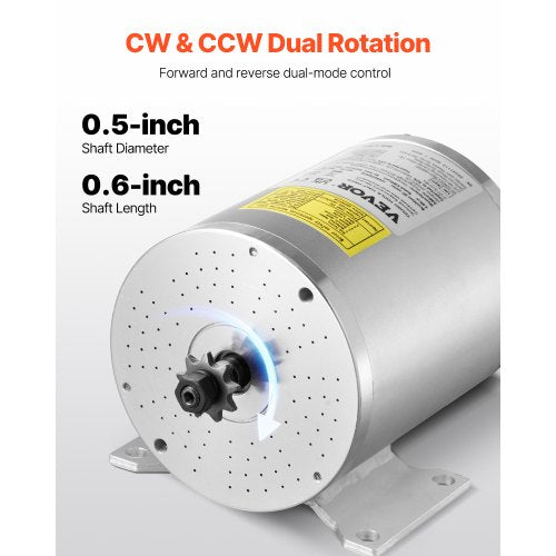 2000W Electric Brushless DC Motor Kit – 48V 4300rpm Motor with Upgraded