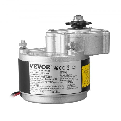 250W Electric Powerful DC Motor Kit – 24V 2700rpm Brushed Motor with Upgraded