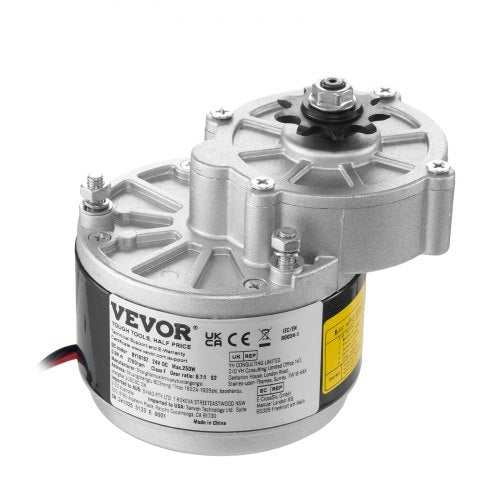 250W Electric Powerful DC Motor Kit – 24V 2700rpm Brushed Motor with Upgraded