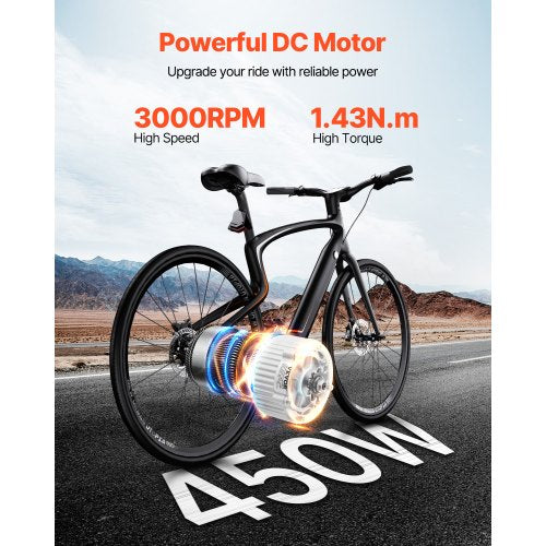 450W Electric Brushed Dc Motor Kit 36V 3000Rpm With Upgraded Speed Controller