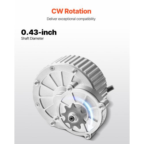 450W Electric Brushed Dc Motor Kit 36V 3000Rpm With Upgraded Speed Controller