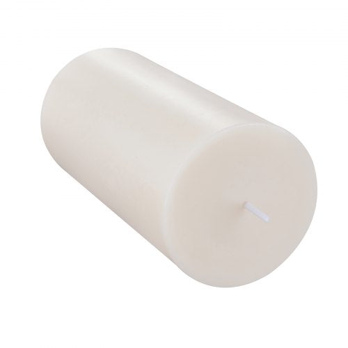 3 Pack White Unscented Pillar Candles 65 Hours Long Burning Pillar Candle
