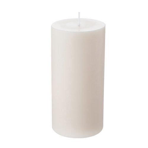 3 Pack White Unscented Pillar Candles 65 Hours Long Burning Pillar Candle
