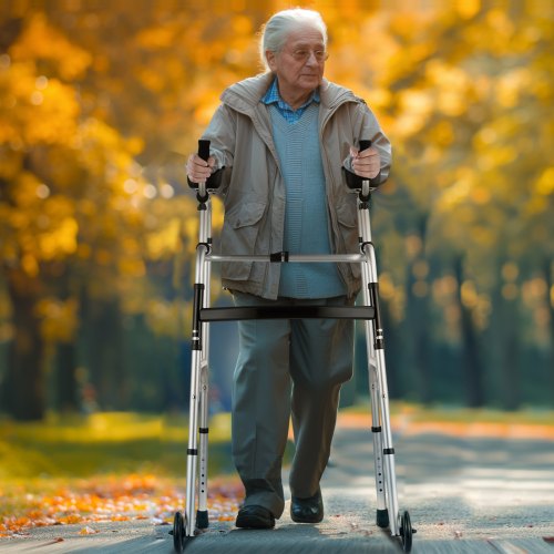 2 in 1 Folding Walker with Armrest Pads 5 Solid Wheel Height Adjustable –