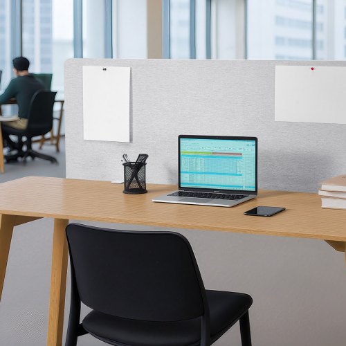 Desk Divider Privacy Panel 60 x 24 Clampon Office Desk Partition PET