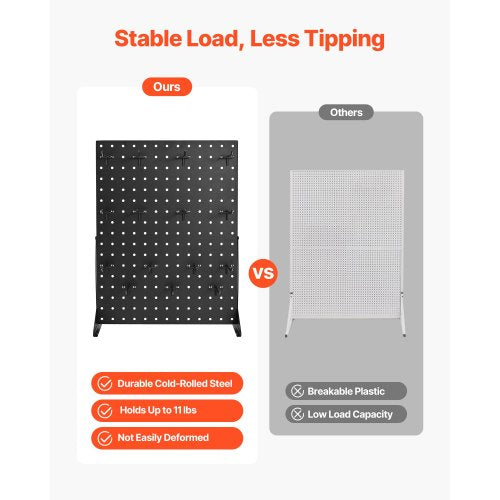 Pegboard Display Stand 17 x 13 Inch Tabletop Pegboard Display Stand with 15