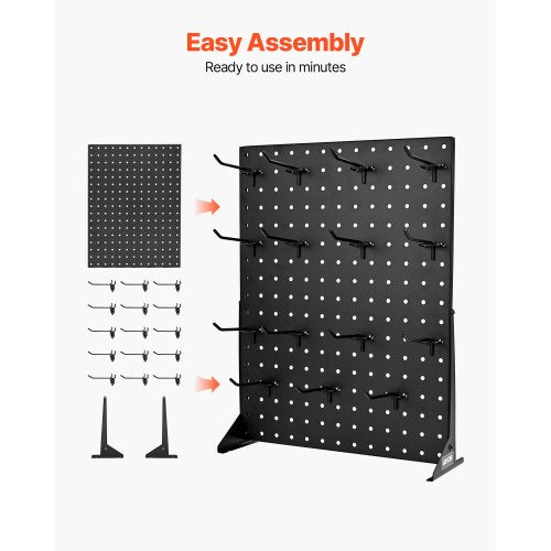 Pegboard Display Stand 17 x 13 Inch Tabletop Pegboard Display Stand with 30
