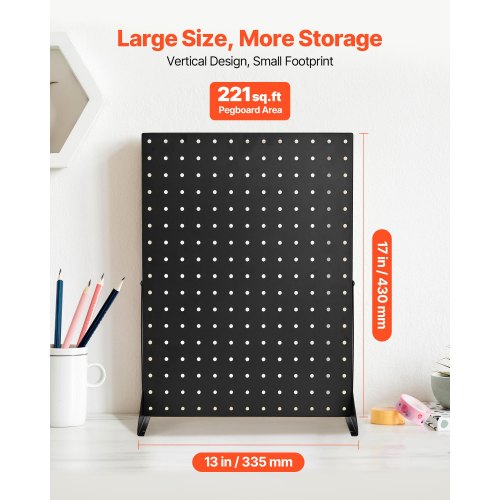 Pegboard Display Stand 17 x 13 in Tabletop Pegboard Display Stand