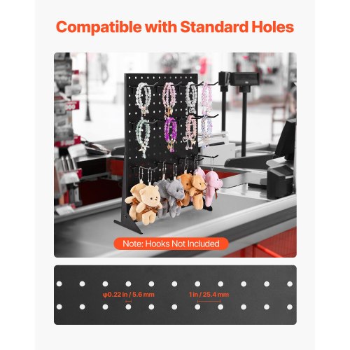 Pegboard Display Stand 17 x 13 in Tabletop Pegboard Display Stand