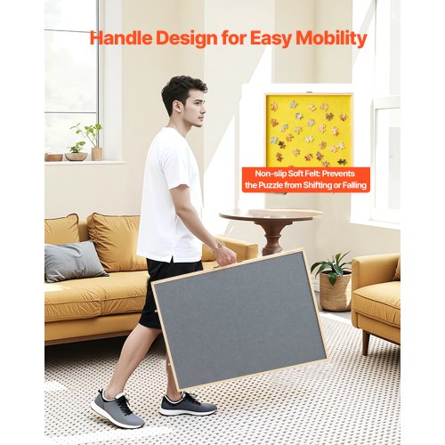 1000 Piece Rotating Puzzle Board with 4 Colorful Felt Drawers and Cover