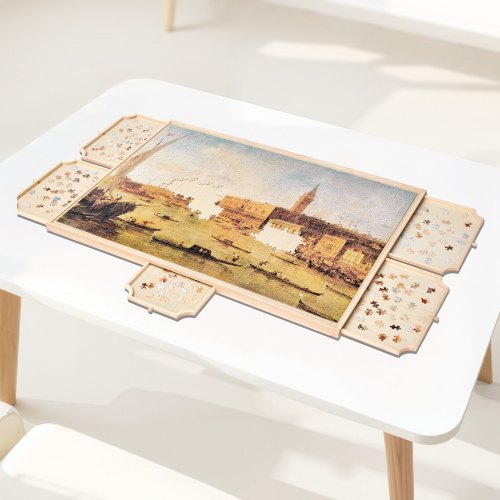 2000 Piece Rotating Puzzle Board with 5 Drawers and Cover 40x29 in Portable
