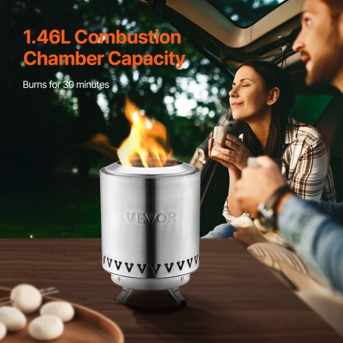 Tabletop Fire Pit6 inch Stainless Steel Tabletop Fireplace Indoor