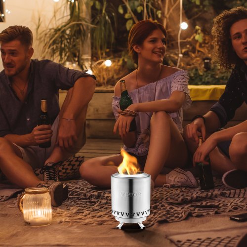 Tabletop Fire Pit6 inch Stainless Steel Tabletop Fireplace Indoor