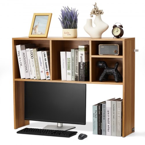 Desktop Bookshelf 1Tier Wood Desktop Storage Organizer 37 x 94 x 287