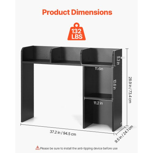 Desktop Bookshelf 2Tier Desktop Storage Organizer 372 x 95 x 289