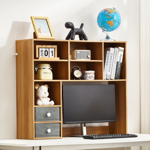 Desktop Bookshelf 3Tier Wood Desktop Storage Organizer 37 x 10 x 311