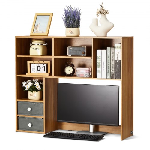 Desktop Bookshelf 3Tier Wood Desktop Storage Organizer 37 x 10 x 311