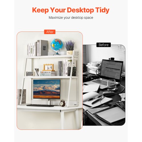 Desktop Bookshelf 2Tier Desktop Storage Organizer 37.4 x 12.6 x 35.4