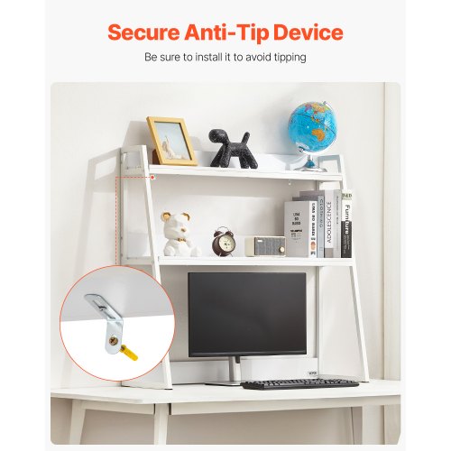 Desktop Bookshelf 2Tier Desktop Storage Organizer 37.4 x 12.6 x 35.4