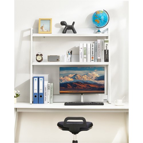 Desktop Bookshelf 2Tier Desktop Storage Organizer 37.4 x 12.6 x 35.4