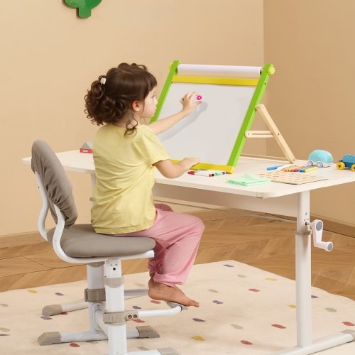 Tabletop Art Easel for Kids 3in1 Wooden DoubleSided Kids Art Easel