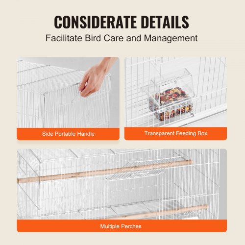 30inch Flight Bird Cage Stackable Bird Cage for Small Parrots Canaries