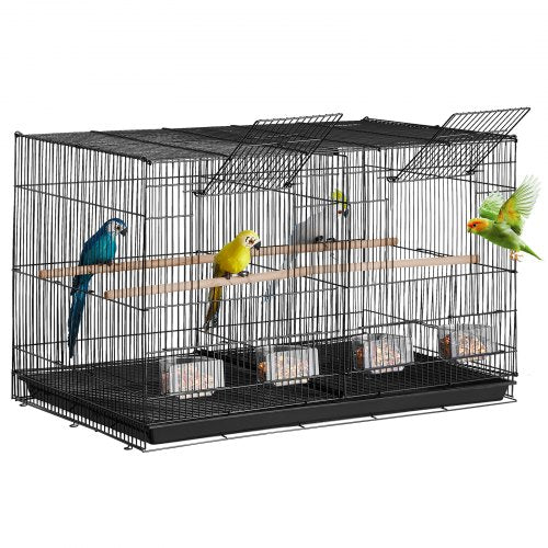 30inch Flight Bird Cage Stackable Divided Small Parakeet Cage for Parrots