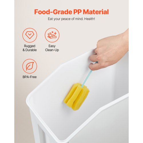 Rice Storage Container 45Gallon20L Capacity Large Dog Food Dispenser Bin