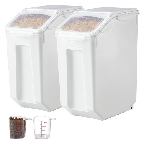 Rice Storage Container 45Gallon20L x2 Capacity Large Dog Food Dispenser