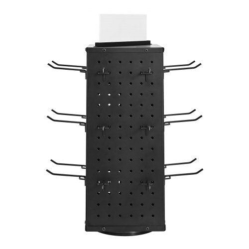 Rotating Pegboard Display Stand 74 x 74 x 17 in 4Sided Spinning Peg
