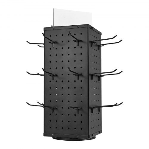 Rotating Pegboard Display Stand 74 x 74 x 17 in 4Sided Spinning Peg