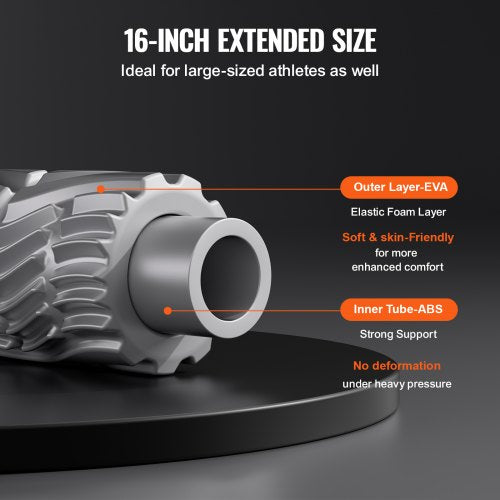 Vibrating Foam Roller 5Speed Electric Massage Roller 16 Rechargeable
