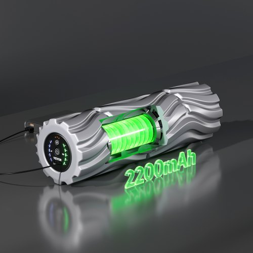 Vibrating Foam Roller 5Speed Electric Massage Roller 16 Rechargeable