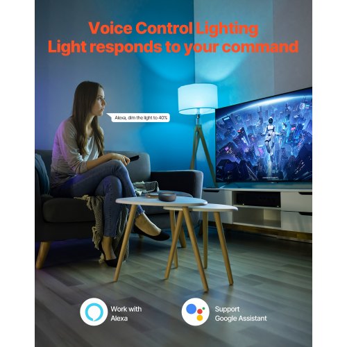 Smart Light Bulbs A19 E26 Smart Bulb That Work with Alexa Google