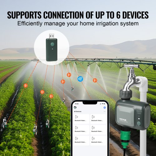WiFi Sprinkler Timer Single Outlet Smart Hose Faucet Water Timer with Brass
