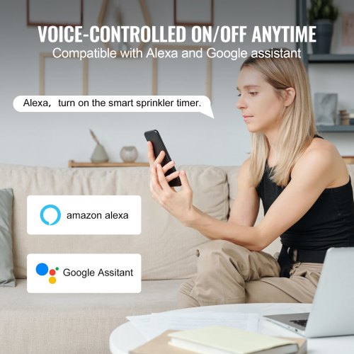 WiFi Sprinkler Timer Single Outlet Smart Hose Faucet Water Timer with Brass