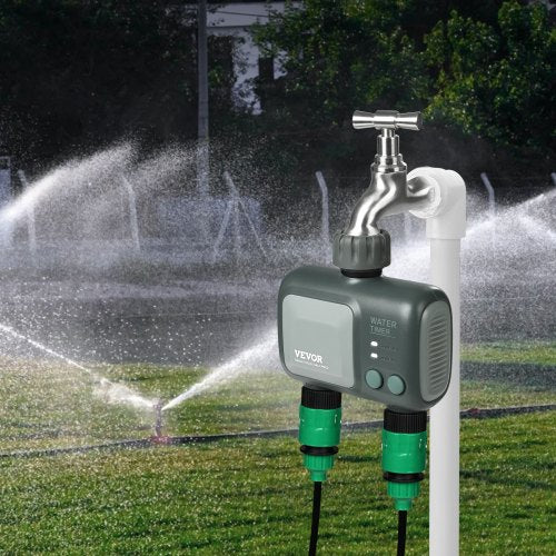 WiFi Sprinkler Timer 2 Outlets Smart Hose Faucet Water Timer with Brass