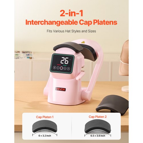 Auto Hat Heat Press Machine With 2Pcs Interchangeable Platens Automatic Open 6 2