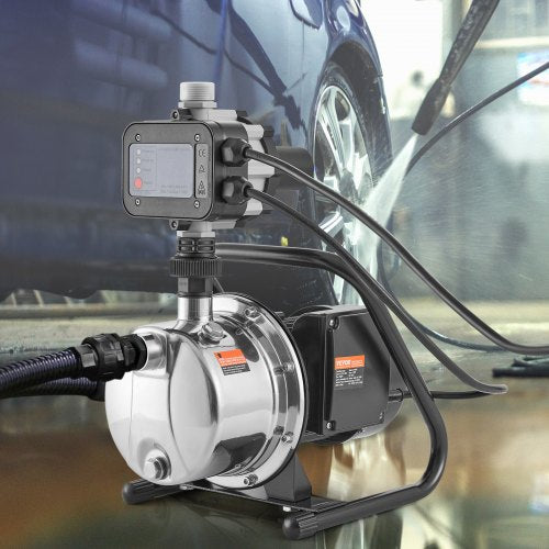 Shallow Well Pump 1HP 115V 1200 GPH 145 ft Head Portable Stainless Steel