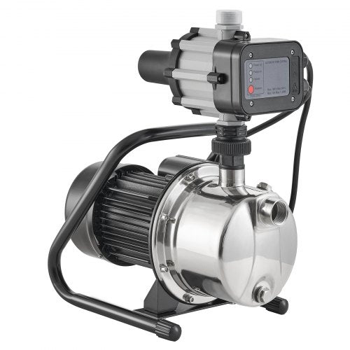 Shallow Well Pump 1HP 115V 1200 GPH 145 ft Head Portable Stainless Steel