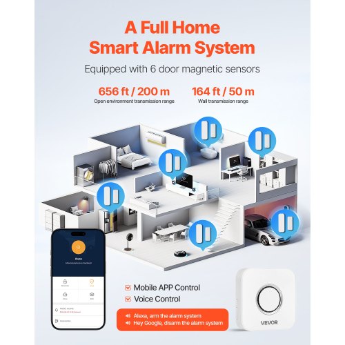 Door Chime DC 12V Wireless Door Open Contact Sensor Alarm Chime with 656