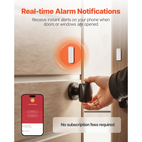 Door Chime DC 12V Wireless Door Open Contact Sensor Alarm Chime with 656